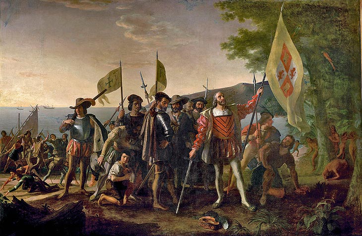 Llegada de Cristóbal Colón a las Indias Occidentales
