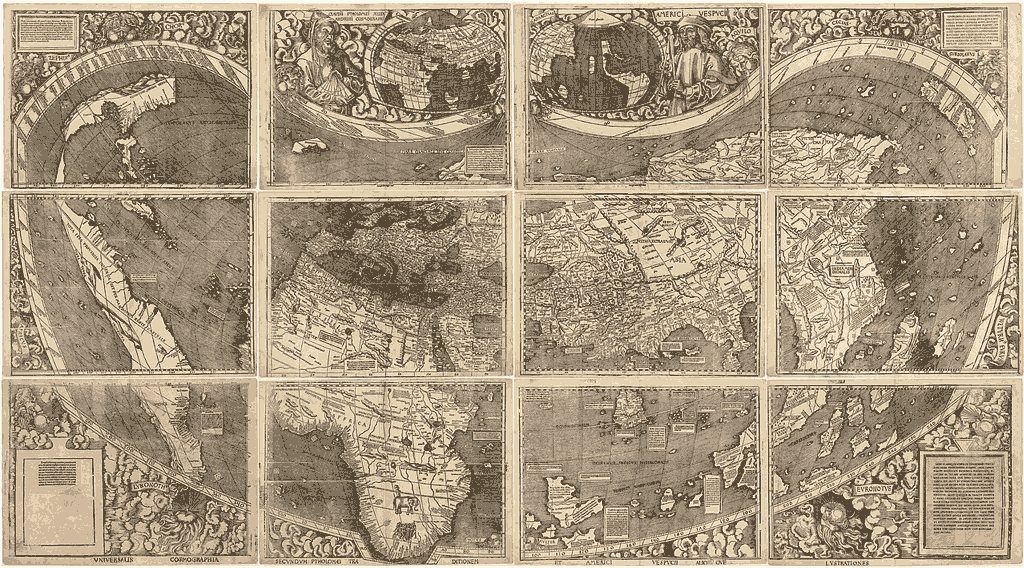 Mapa Universalis Cosmographia de Waldseemüller, 1507